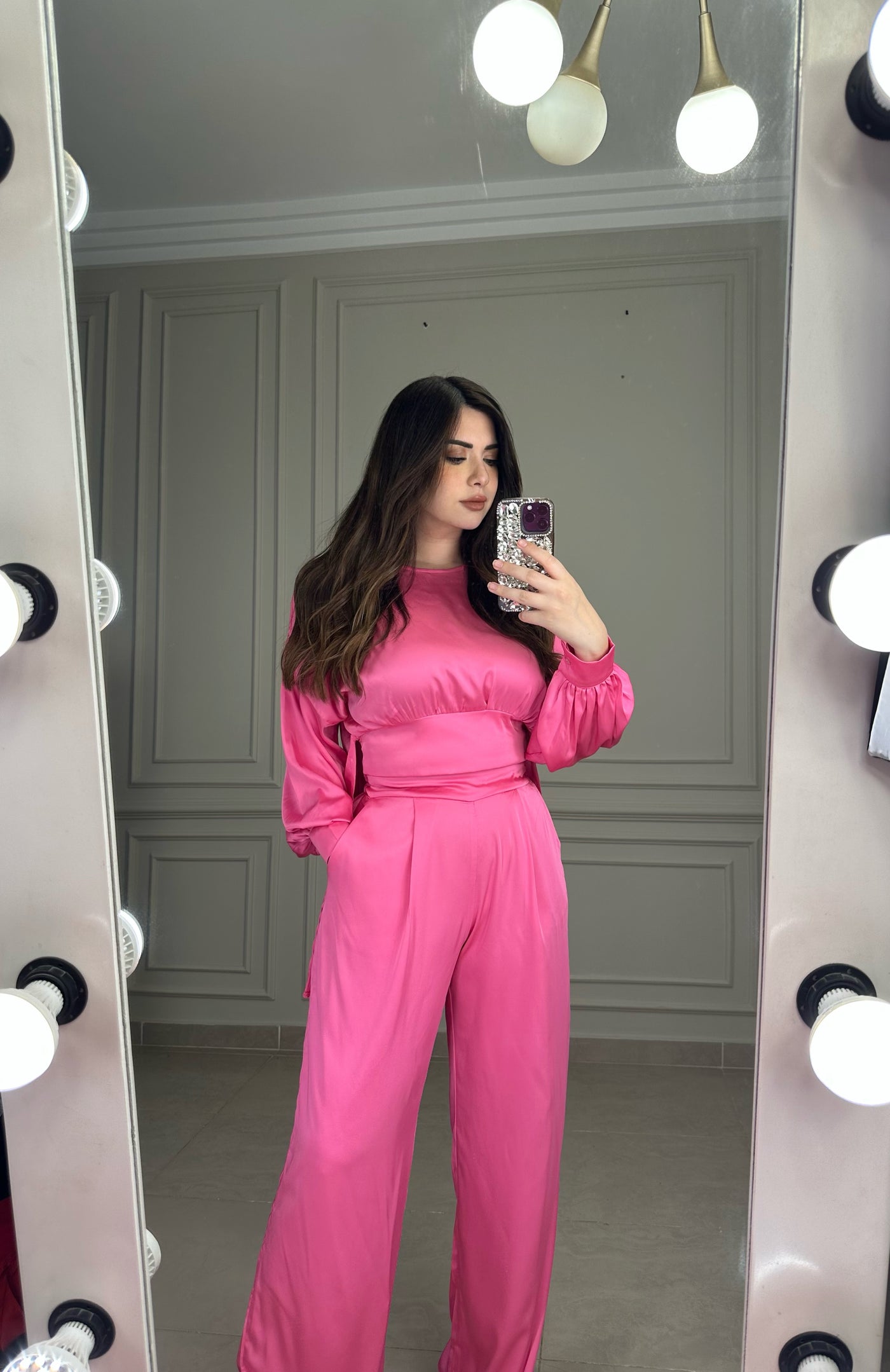 Chic Girl Wrap Around Top - Pink