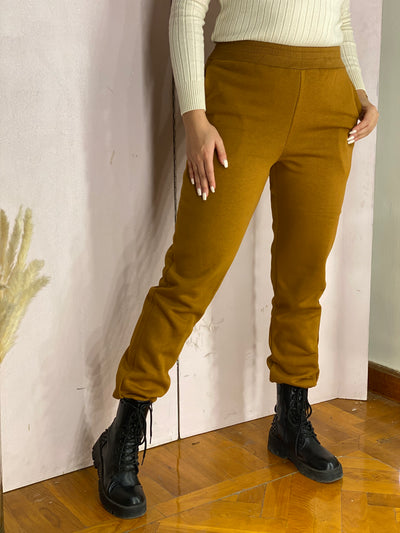 Stop & Stare Jogger Pants - Camel
