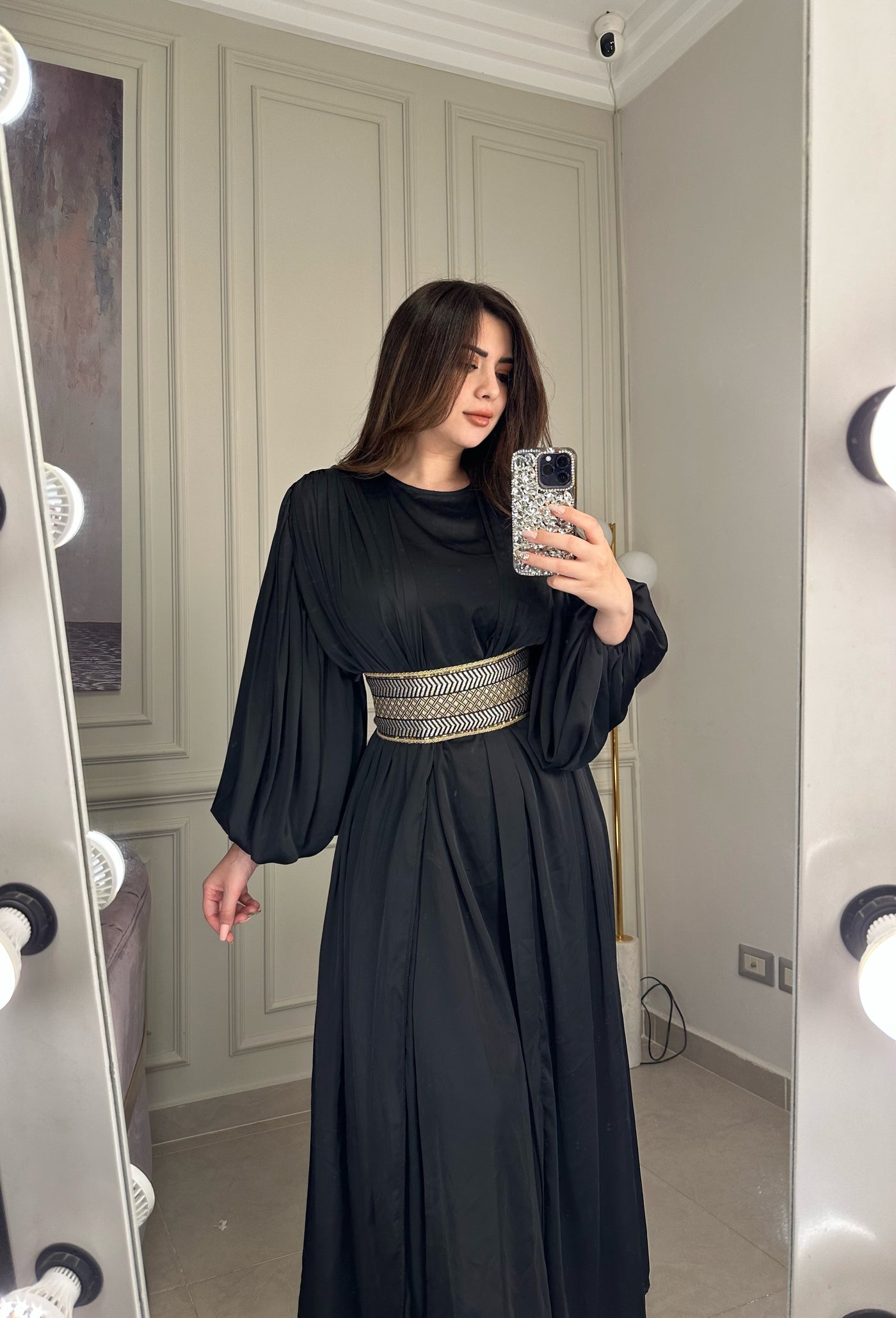 Fairy Tale Belted Kaftan - Black