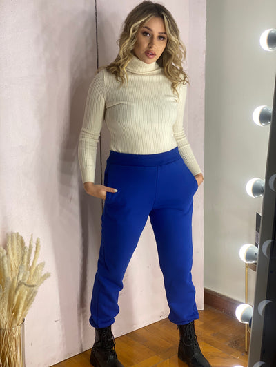 Stop & Stare Jogger Pants - Royal Blue