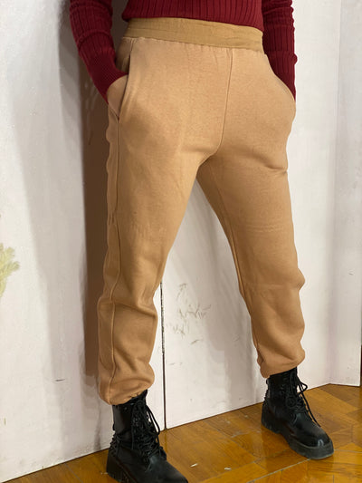 Stop & Stare Jogger Pants - Sand Beige